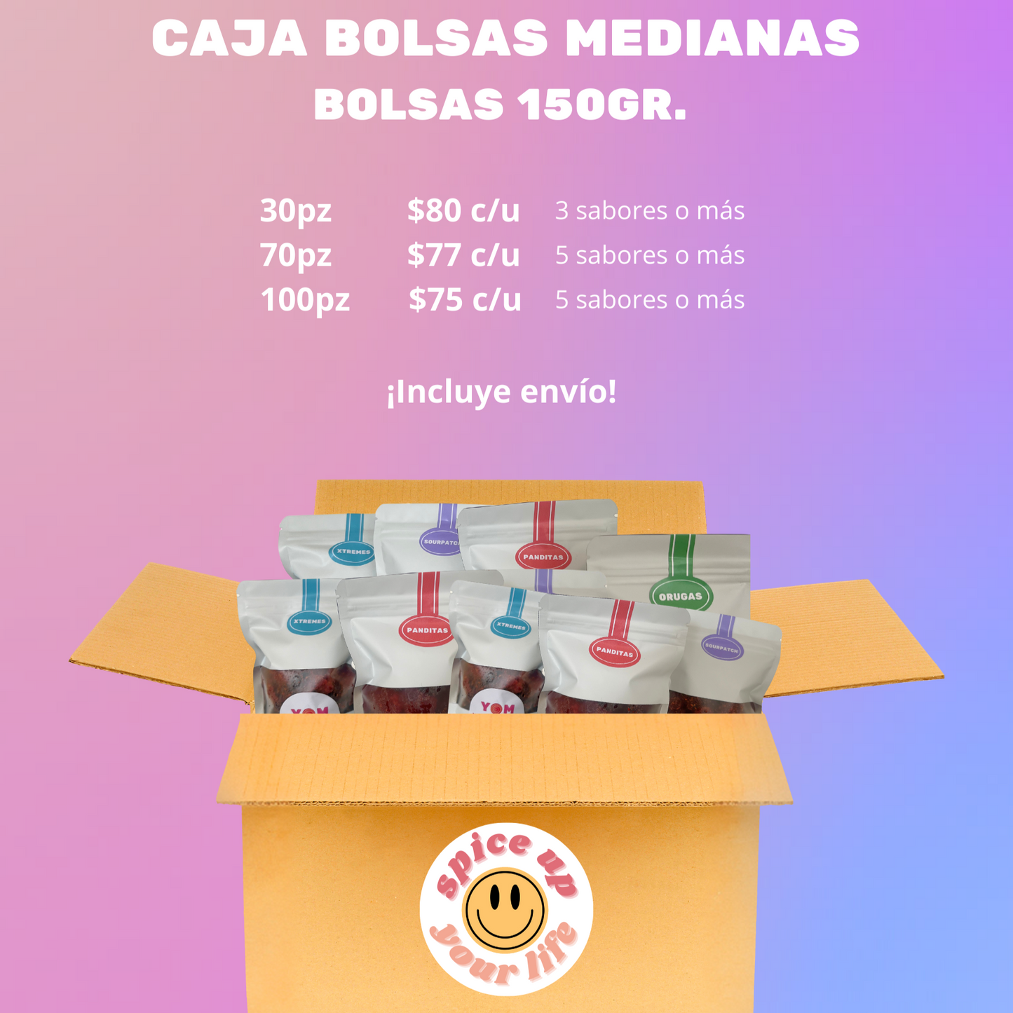 BOLSAS MEDIANAS 150GR.