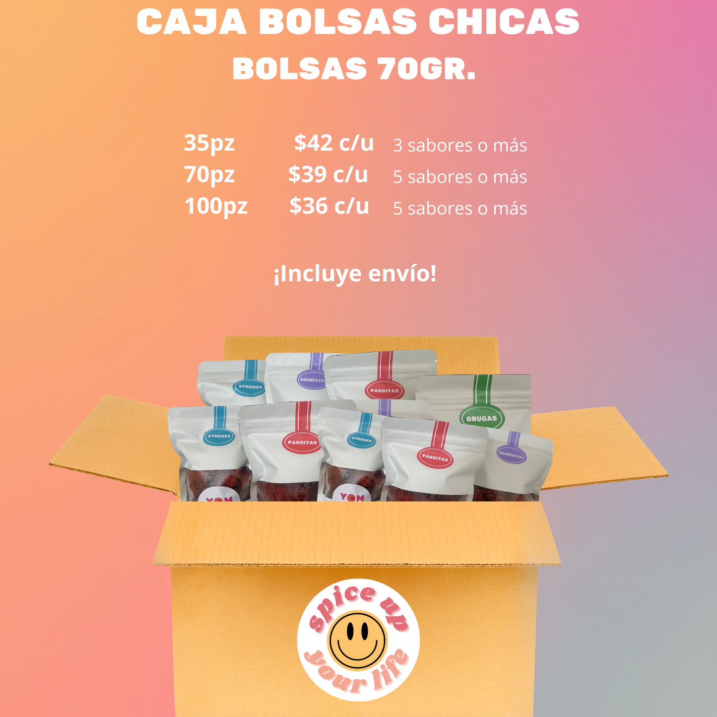 BOLSAS CHICAS 70GR.